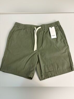 Goodfellow & Co Men’s Shorts Size Medium Olive Green Vintage Pull On Shorts NWT